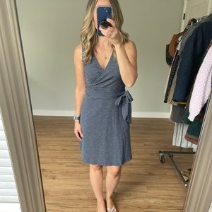 Toad&Co Navy Blue And White Striped Dress (S)